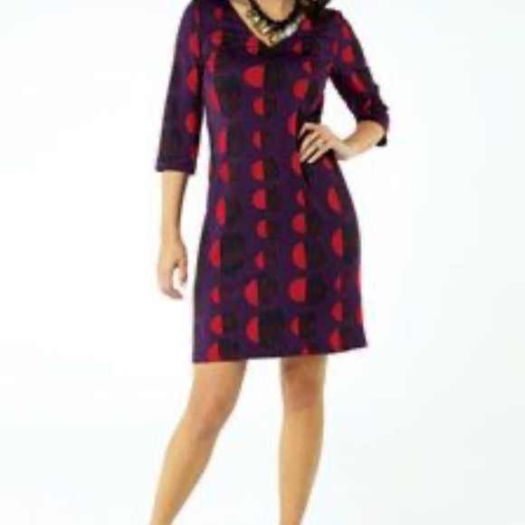 NWT! Tracy Negoshian Rachelle Dress-Blooming Dots - Picture 4 of 6